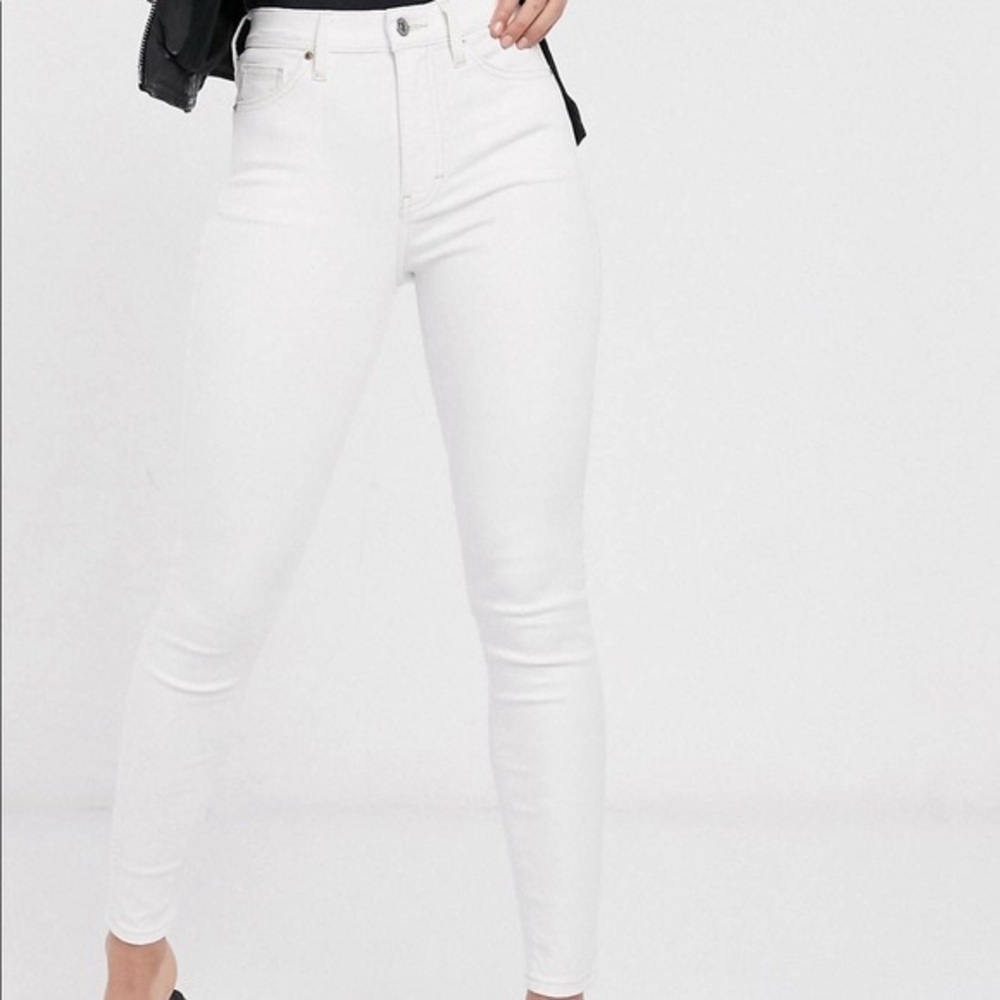 Topshop White Jamie skinny jeans